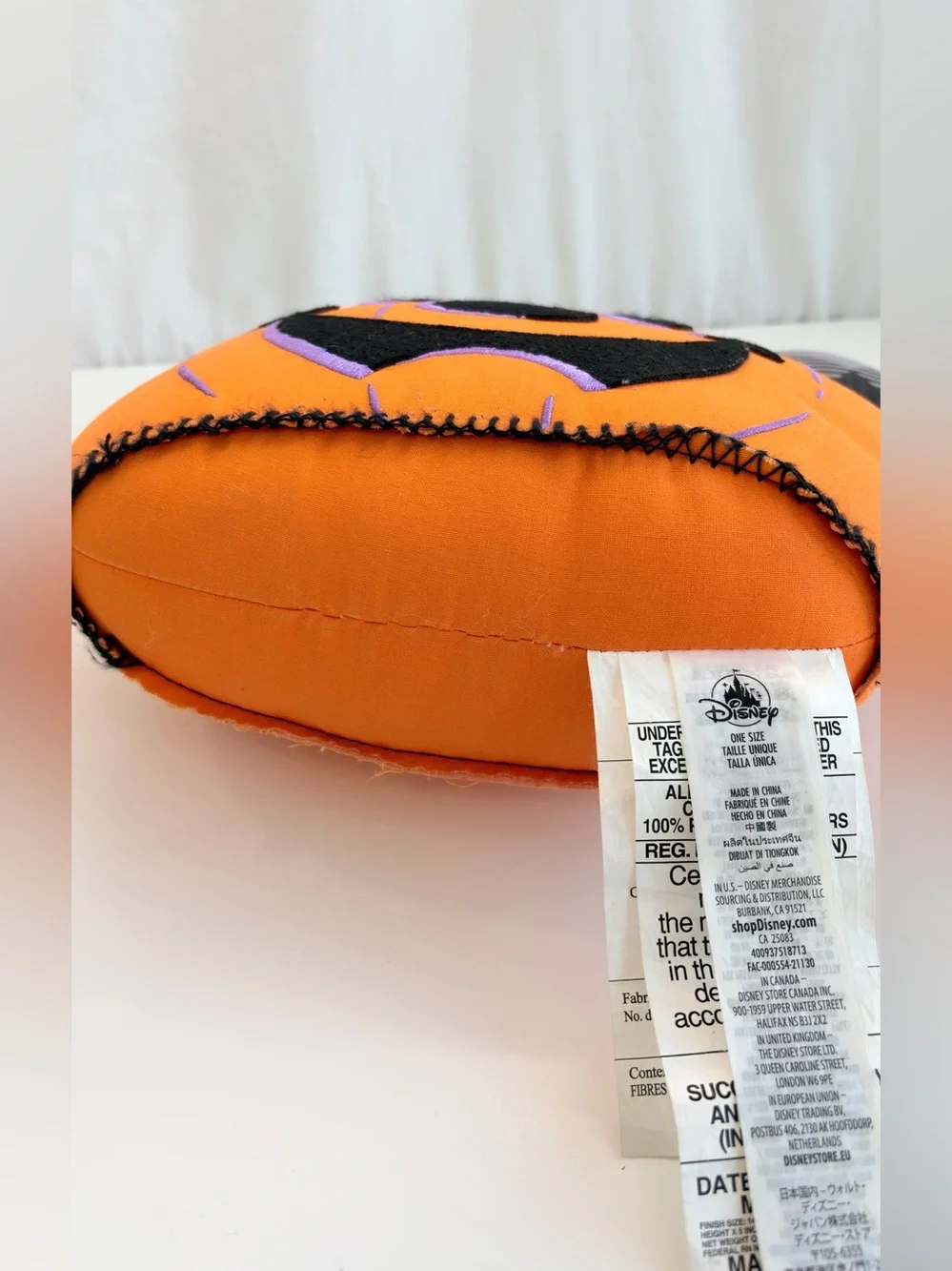 Disney Parks Mickey Mouse Jack O' Lantern Hey Pumpkin Plush Pillow Halloween ’21